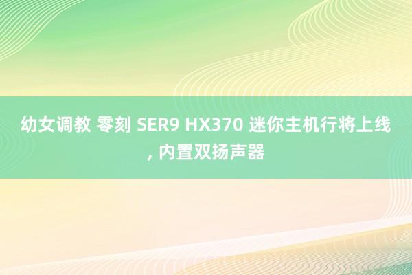 幼女调教 零刻 SER9 HX370 迷你主机行将上线， 内置双扬声器