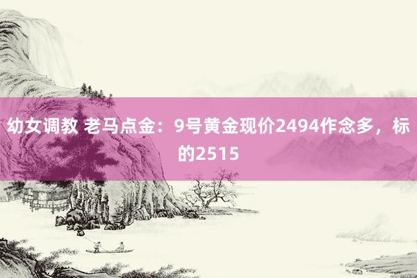 幼女调教 老马点金：9号黄金现价2494作念多，标的2515