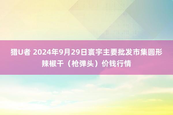 猎U者 2024年9月29日寰宇主要批发市集圆形辣椒干（枪弹头）价钱行情