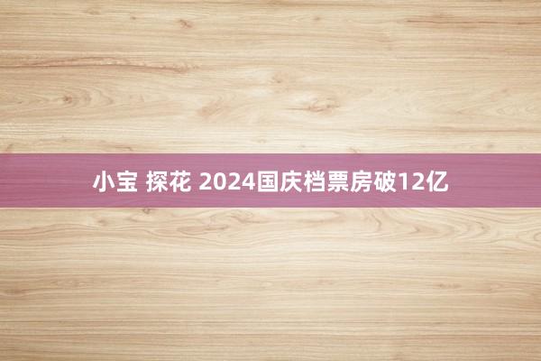 小宝 探花 2024国庆档票房破12亿