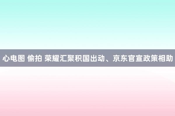 心电图 偷拍 荣耀汇聚积国出动、京东官宣政策相助