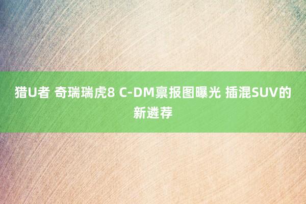 猎U者 奇瑞瑞虎8 C-DM禀报图曝光 插混SUV的新遴荐