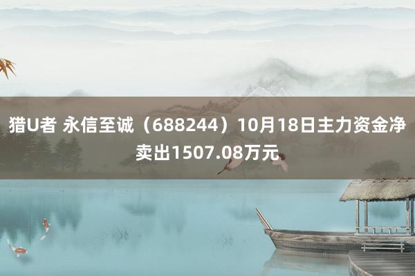 猎U者 永信至诚（688244）10月18日主力资金净卖出1507.08万元