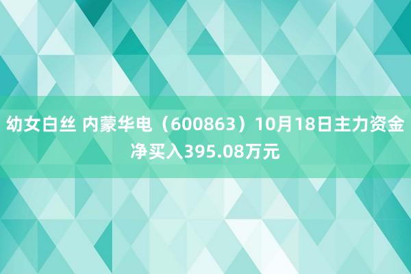 幼女白丝 内蒙华电（600863）10月18日主力资金净买入395.08万元