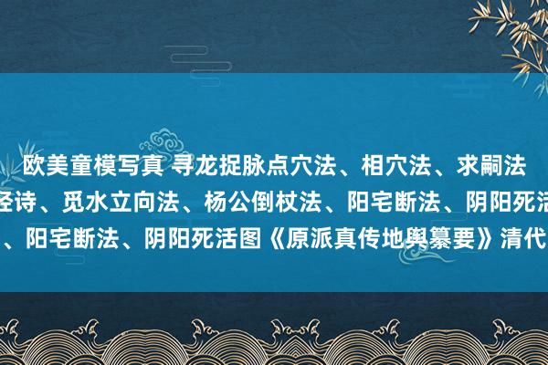 欧美童模写真 寻龙捉脉点穴法、相穴法、求嗣法、阴阳宅坐向论、黄囊经诗、觅水立向法、杨公倒杖法、阳宅断法、阴阳死活图《原派真传地舆纂要》清代手本