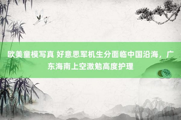 欧美童模写真 好意思军机生分面临中国沿海，广东海南上空激勉高度护理